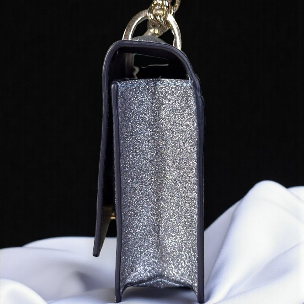 Kate Spade Storybook Lining Glitter Burgess Court Convertible Crossbody Bag - Picture 6 of 17
